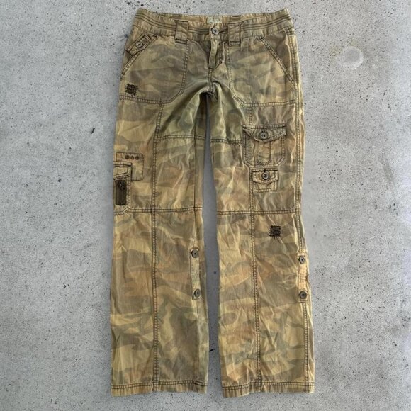y2k low rise camo cargo pants - Picture 2 of 7